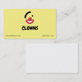 Clown-Logos Visitenkarte (Vorne/Hinten)