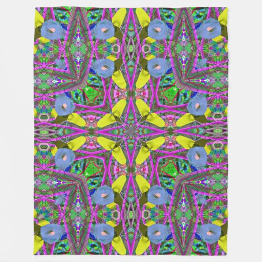 Clown Mandala Fleecedecke (Vorderseite)