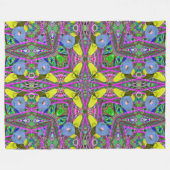 Clown Mandala Fleecedecke (Vorderseite (Horizontal))