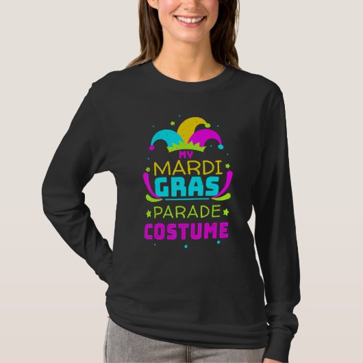 Clown Masquerade Parade Jester Mardi Gras T-Shirt (Vorderseite)