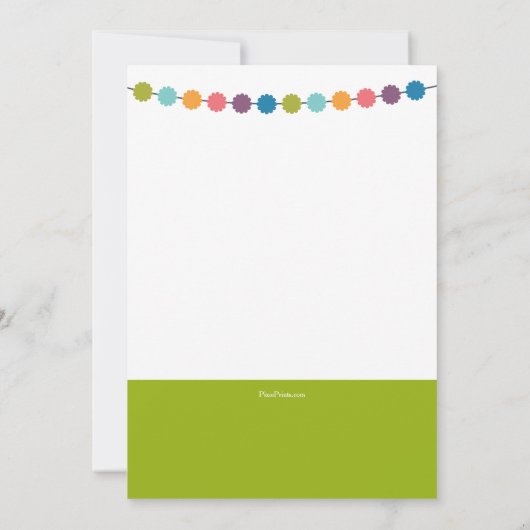 Clown mit Balloons Karneval Einladung (Rückseite)