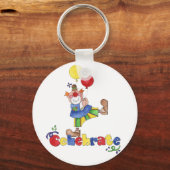 Clown mit Balloons Schlüsselanhänger (Vorderseite)