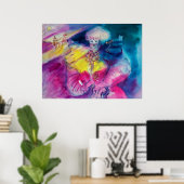CLOWN MIT EULE UND VIOLINE POSTER (Heimbüro)
