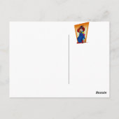Clown mit Kätzchen Postkarte (Rückseite)