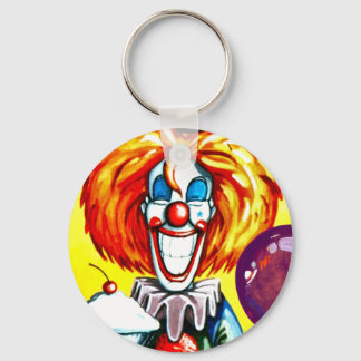 Clown mit Pie Painting Schlüsselanhänger