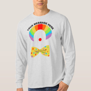 Clown mit Rainbow Wig Personalisiert Graphic T-Shirt