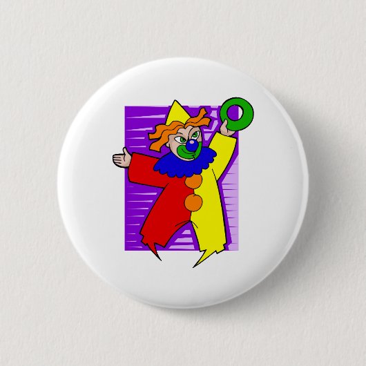 Clown mit riesigem Ring Button (Vorderseite)