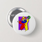 Clown mit riesigem Ring Button (Vorne & Hinten)