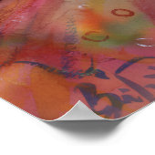 Clown mit rosa Gesicht Poster (Ecke)