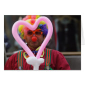 Clown mit rosa Herz (Vorderseite (Horizontal))