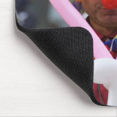 Clown mit rosa Herz Mousepad (Ecke)