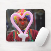 Clown mit rosa Herz Mousepad (Mit Mouse)
