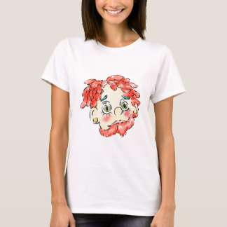 Clown mit rotem Haar und rotem Bart T-Shirt