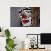 Clown mit traurigem Aussehen Poster (Heimbüro)