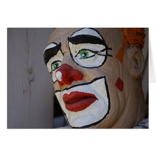 Clown mit traurigem Blick (Vorderseite (Horizontal))