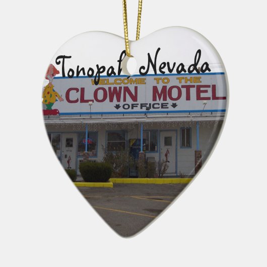 Clown-Motel Keramik Ornament (Links)