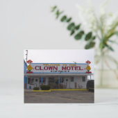 Clown Motel Postkarte (Stehend Vorderseite)