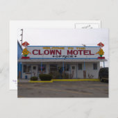 Clown Motel Postkarte (Vorne/Hinten)