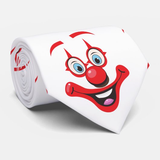 Clown-Muster Krawatte (Gerollt)