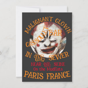 Clown Nachtclub Restaurant Bar Tiki Pub Toga 2042 Einladung