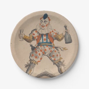 Clown-Nachtischplatten Pappteller
