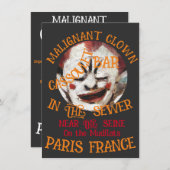 Clown Nightclub Restaurant Bar Tiki Pub Toga 2024 Einladung (Vorne/Hinten)