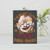 Clown Nightclub Restaurant Bar Tiki Pub Toga 2024 Einladung (Stehend Vorderseite)