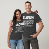 Clown Noun Funny Meme Sarcastic Circus Lover Cool T-Shirt (Unisex)