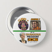 Clown? oder Verbrecher? Button (Vorne & Hinten)