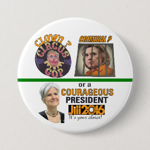 Clown? oder Verbrecher? Button