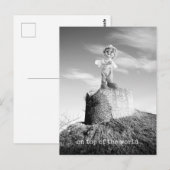 Clown on top of the world postkarte (Vorne/Hinten)