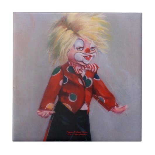 Clown/Pallaso/Clown Fliese (Vorderseite)