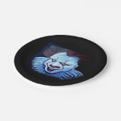 Clown:Papierplatte des Bösen Pappteller (Schrägansicht)