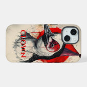 Clown Penguin iPhone 15 Hülle (Rückseite (Horizontal))