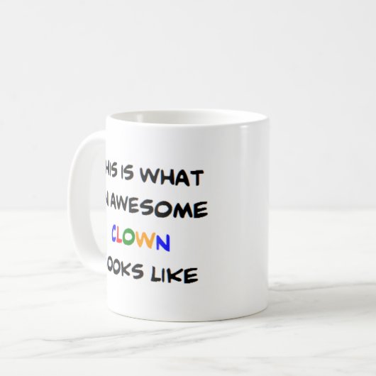 Clown, phantastisch kaffeetasse (Vorderseite Links)