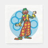 Clown posiert Servietten (Vorderseite)