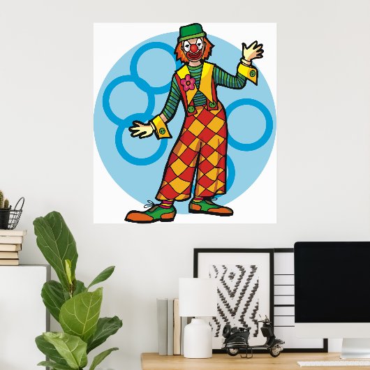 Clown Posing Poster (Heimbüro)