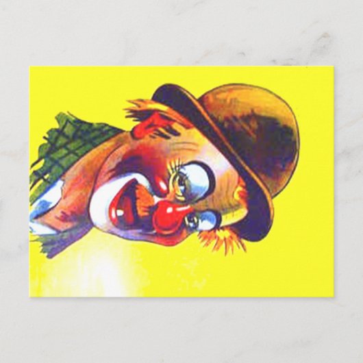 Clown Postkarte (Vorderseite)