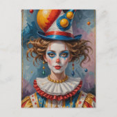 Clown Postkarte (Vorderseite)