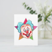 Clown Postkarte (Stehend Vorderseite)