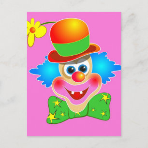 Clown Postkarte