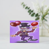 Clown Postkarte (Stehend Vorderseite)