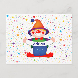 Clown Postkarte
