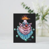 Clown Postkarte (Stehend Vorderseite)