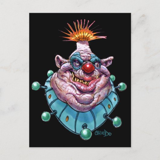 Clown Postkarte (Vorderseite)