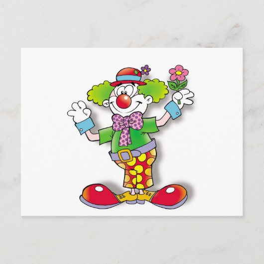 Clown Postkarte (Vorderseite)