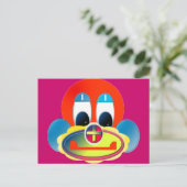 Clown Postkarte (Stehend Vorderseite)
