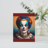 clown postkarte (Stehend Vorderseite)