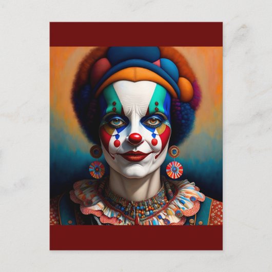 clown postkarte (Vorderseite)