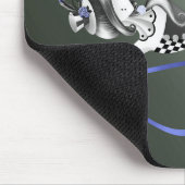 Clown Puppet Blue Ribbon Mouse Pad Mousepad (Ecke)